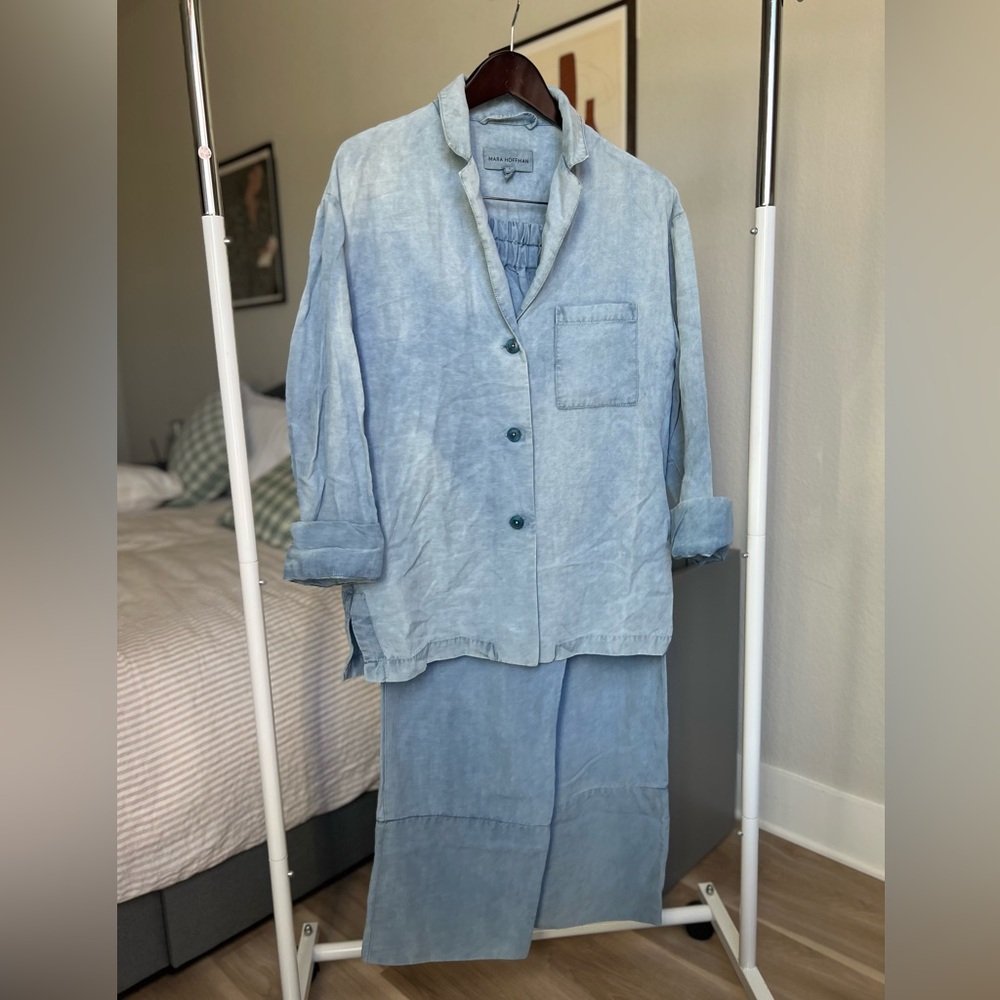 Mara Hoffman Light Blue Button-Down Shirt